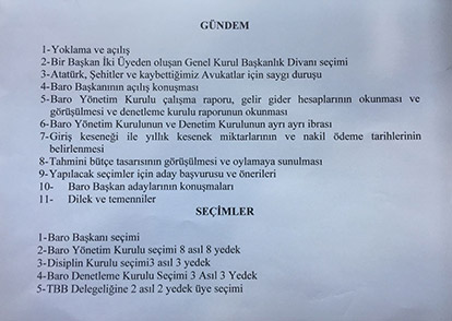 2018 YILI OLAĞAN GENEL KURULA ÇAĞRI